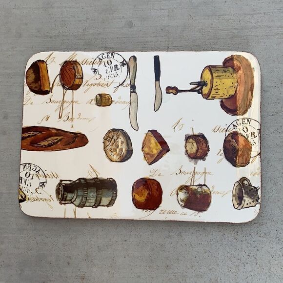 Williams Sonoma Stoneware Enamel Finish Made Portugal Cheese Charcuterie Board - Picture 2 of 4